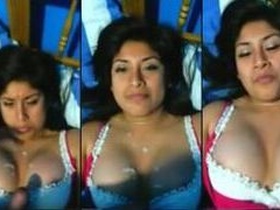 Indian escort girl gives a blowjob to her rich client