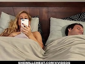 A slutty woman cheats on her partner with a well-endowed black man on social media