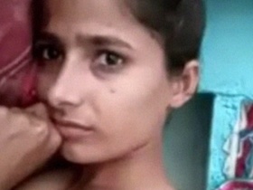 Indian girl from rural area strips down and goes solo on camera