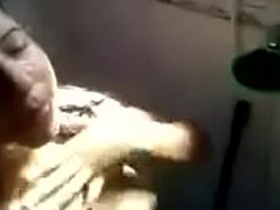 Desi jerk off video with big tits and nude bathroom action
