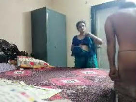 Indian Aunty gets fucked by owner in home alone video