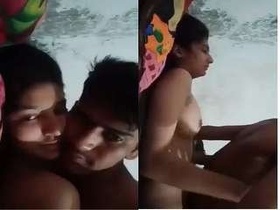 Indian girl gets naughty in the shower