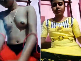 Desi girl's exclusive strip show in part 2