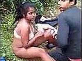 Desi couple gets caught in the act outdoors