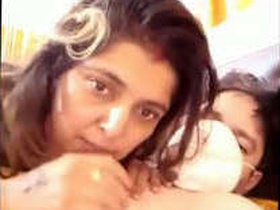 Desi aunty gets fucked by her husband's brother in a steamy video