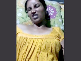 Indian bhabi's attractive face during a village show