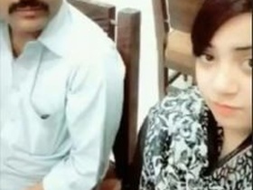 Beautiful couples engage in doggy style sex with a puppy