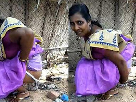 Desi aunty's urination captured on camera