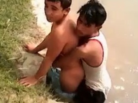 Indian gay men engage in XXX video of riverside fucking