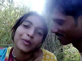 Indian couple enjoys outdoor sex in the countryside