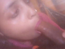 Indian wife gives a steamy blowjob