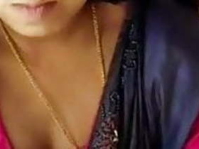 Horny wife flaunts her nice tits to her boyfriend in this video