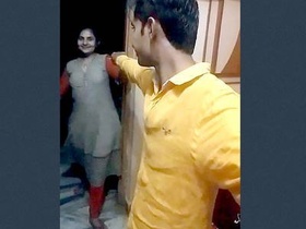 Indian couple in village engage in romance with friend wife