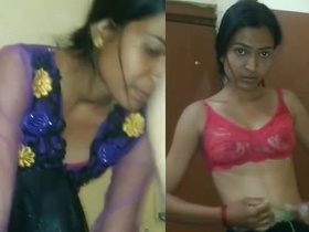 Bhabi's sultry attire after steamy sex