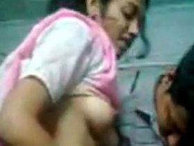 Desi baba's hot sex MMS with Kavita and her big boobs