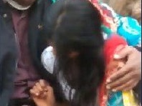 Desi couple enjoys outdoor sex in village