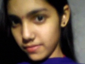Indian teen masturbates with camisole on