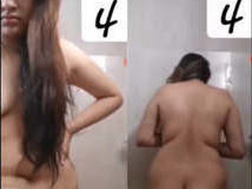 Indian girl with stunning beauty performs in a video clip