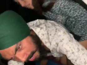 Punjabi couple gets naughty in the backseat of a car