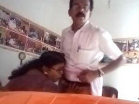 Indian wife gives a blowjob to her husband