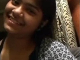 Desi girl exposes her boobs during a Skype call