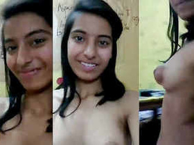 Indian girl flaunts her perky nipples in a steamy video