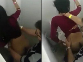 Desi babe gets rough sex in the bathroom