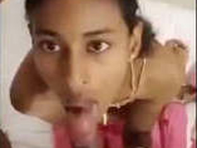 Indian slim girl gets her mouth fucked