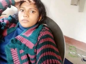 Hot babe flaunts her natural boobs and pussy in a village setting