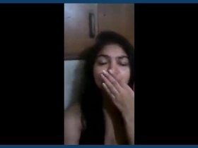 Exy Indian girlfriend's selfie video