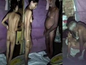 Village housewife Dehati gets naughty with her father-in-law in a taboo video