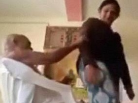 Desi sex tube video featuring Pakistani baba and house nurse