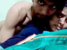 Super cute Desi lover enjoys romance and fucking in MMS video