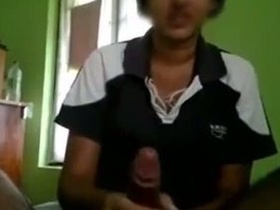 Homemade porn with Indian teenager masturbating