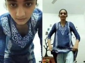 Cute girl gets naughty in a steamy video