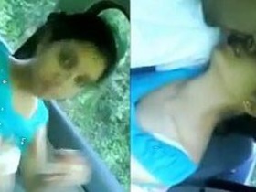 Office secretary gets intimate with her Indian boss in a car