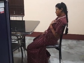 Desi bhabi gets fucked by stepson in kitchen