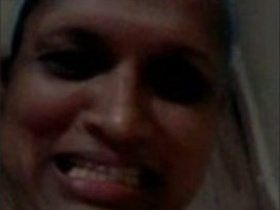 Mature Indian woman flaunts her assets on video call