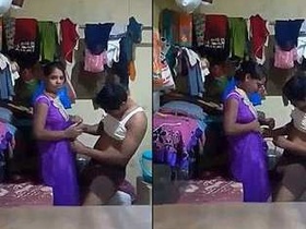 Desi wife gets down and dirty with her father in law in village video