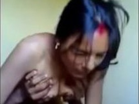 Indian babe Savita gets her tits clamped and banged hard