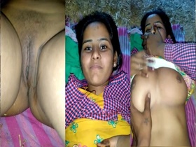 Big boobs girl flaunts her nude body in MMS video