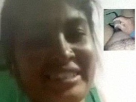 Kerala aunt with big tits makes man cum on video call