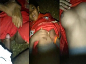 Petite Indian teenager gets fucked in the woods by a customer