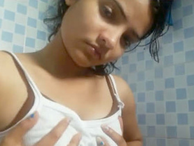 Cute Indian girl gets naughty in part 1 of video clip