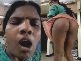 Tamil aunty's sensual gesture with her fingers