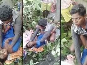Desi MMS wife gets caught cheating outdoors by roommate