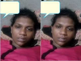Exclusive video of a Tamil girl revealing her big boobs and pussy