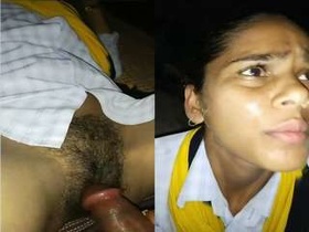 Cute Indian girl gets exclusive blowjob and fuck