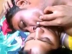 Desi couple's sensual foreplay in real sex video