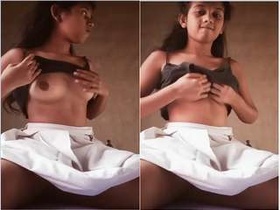 Exclusivecutes Pretty girl from Assam flaunts her breasts and pleasures herself with her fingers